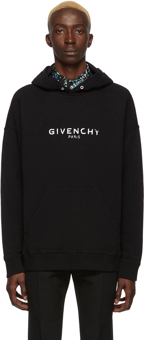 givenchy hoodie ripped|reversible givenchy black hoodie.